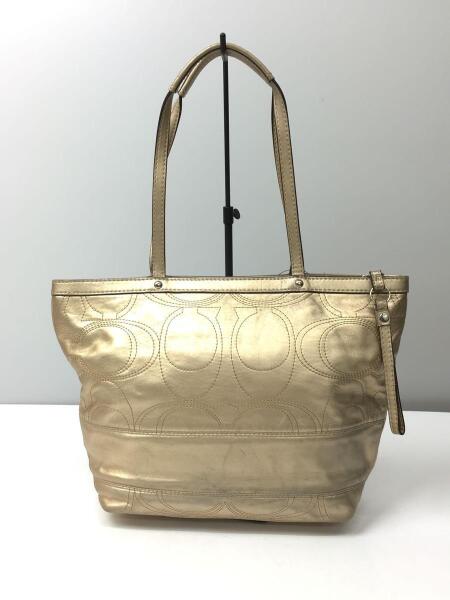 COACH(コーチ) / ハンドバッグ/レザー/GLD/総柄/コーチ/ゴールド/金 