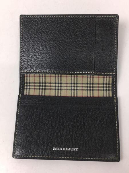 未使用級✨BURBERRY エンボスチェック カードケース 名刺入れ レザー