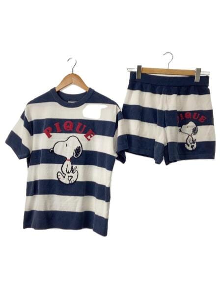 ジェラートピケセットアップ半袖スヌーピー