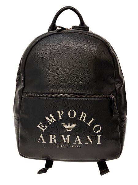 EMPORIO ARMANI エンポリオ アルマーニ オールレザー リュック 黒