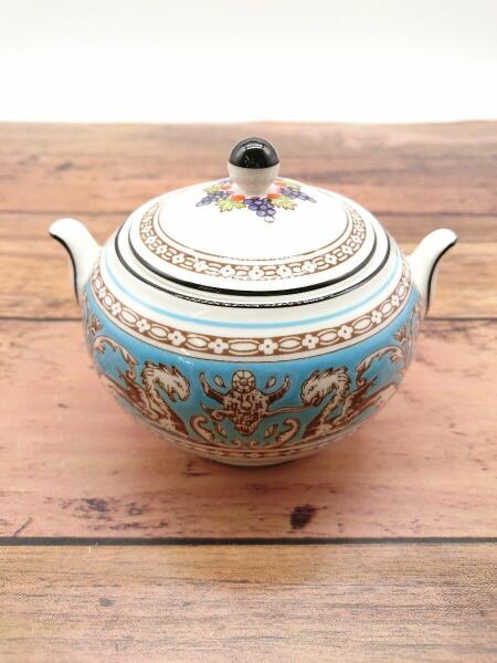 ウェッジウッド フロレンティーターコイズ シュガーポット 楽天市場】☆ウェッジウッド/Wedgwood フロレンティーン ターコイズ