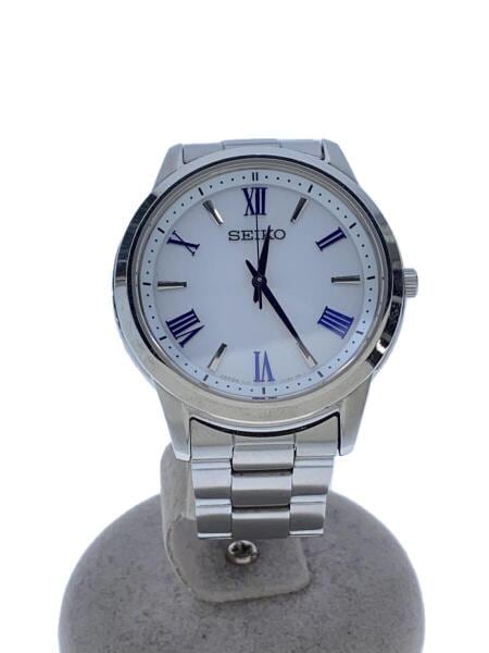 SEIKO(セイコー) / クォーツ腕時計/アナログ/ステンレス/WHT/SLV/V131 