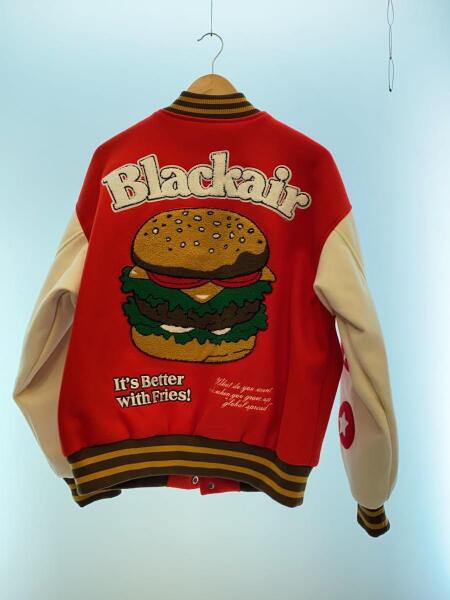 BLACKAIR(ブラックエアー) / スタジャン/L/ウール/RED | 古着の販売 