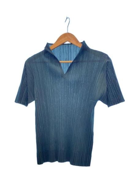 PLEATS PLEASE ISSEY MIYAKE◇半袖カットソー/3/ポリエステル/GRN/PP91