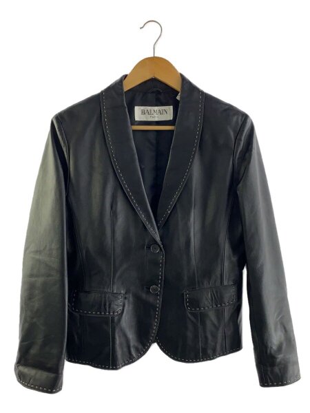 BALMAIN(バルマン) / テーラードジャケット/13/羊革/BLK | 古着の販売 