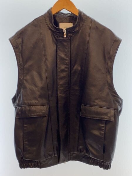 stein / 24SS/DETACHABLE SLEEVES LEATHER BLOUSON/ゴートレザーブルゾン/S/BLK stein(シュタイン) / 24SS/DETACHABLE SLEEVES LEATHER BLOUSON/ゴート