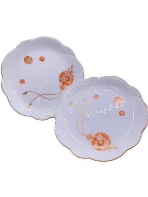 新品•未使用•2枚セット】大倉陶園 呉須更紗 約20cm デザート