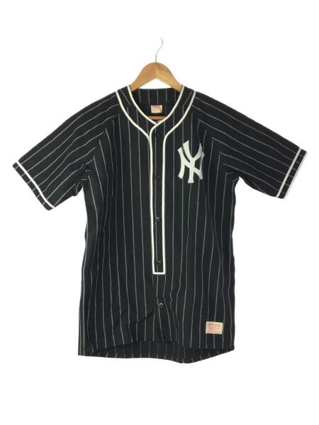 Majestic YANKEES コットン ベースボール シャツ ヤンキース ベースボール シャツ L MLB オフィシャル マジェスティック