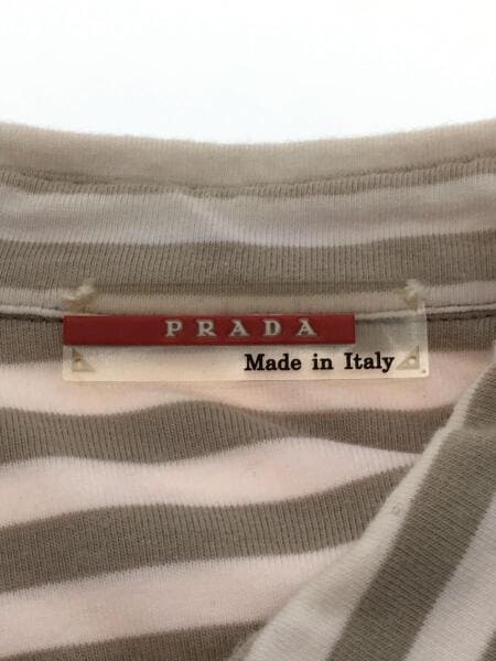 PRADA SPORT(プラダスポーツ) / 長袖シャツ/L/コットン/BEG/ストライプ 