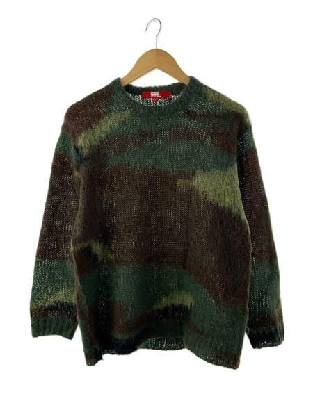 ジュンヤワタナベコムデギャルソン　ニット　モヘヤ混　切替　フラワー　花柄　S ジュンヤワタナベコムデギャルソンニットモヘヤ混切替フラワー花柄S