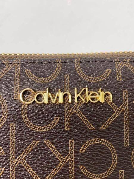 Calvin Klein(カルバンクライン) / 長財布/PVC/ブラウン/総柄 