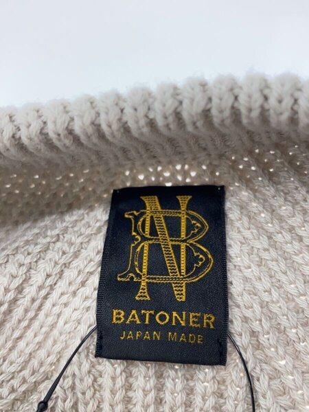 BATONER(バトナー) / ニット・セーター(厚手)/3/コットン/GRY/BN-24SM 
