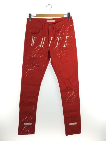 OFF-WHITE(オフホワイト) / ペンキクラッシュ加工スキニーパンツ 