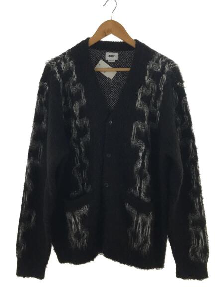 OBEY(オベイ) / カーディガン(厚手)/L/モヘア/BLK/ | 古着の販売・通販 