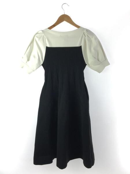 CELFORD / 半袖ワンピース/36/ポリエステル/BLK/無地/CWN0224080 CELFORD(セルフォード) / 22SS/半袖ワンピース/36/ポリエステル/BLK