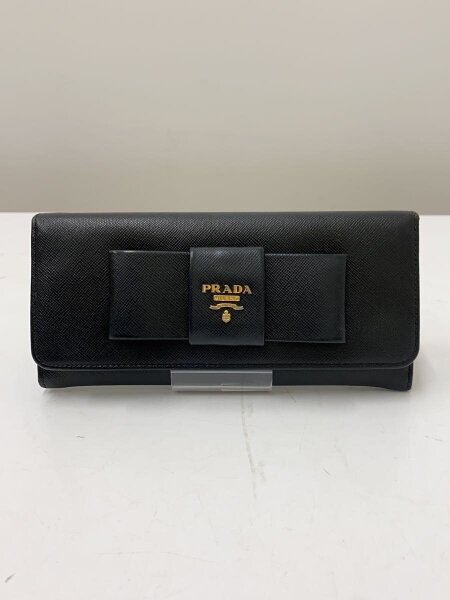 PRADA(プラダ) / サフィアーノレザー長サイフ財布/牛革/BLK | 中古品の 