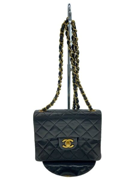 CHANEL(シャネル) / ショルダーバッグ/レザー/BLK/無地/ミニマトラッセ 