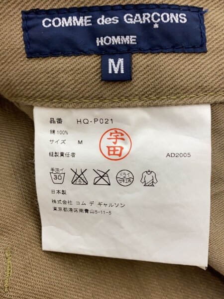 COMME des GARCONS HOMME(コムデギャルソンオム) / ボトム/M/コットン 