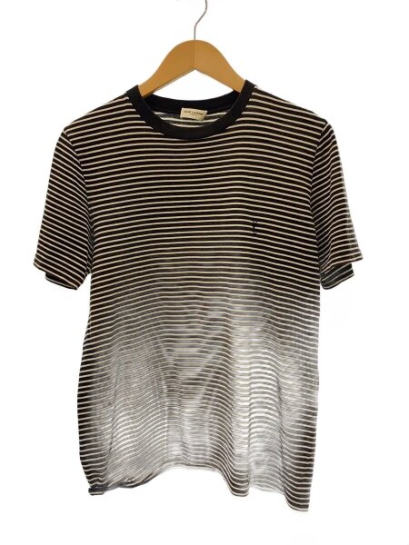 SAINT LAURENT(サンローラン) / Tシャツ/XS/コットン/BLK/ボーダー 
