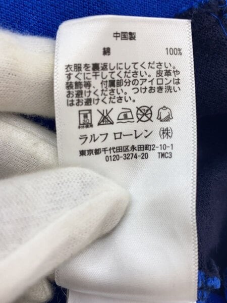 POLO RALPH LAUREN(ポロラルフローレン) / ポロシャツ/S/コットン/BLU