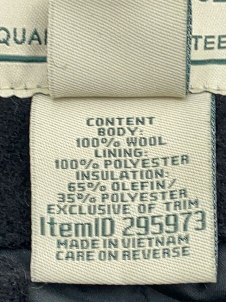 L.L.Bean(エルエルビーン) / コート/L/ウール/BLK/無地/295973 | 古着