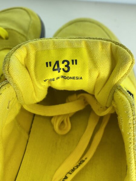 OFF-WHITE / LOW VULCANIZED/シューズ/43/YLW/スウェード OFF-WHITE(オフホワイト) / LOW VULCANIZED/シューズ/43/YLW