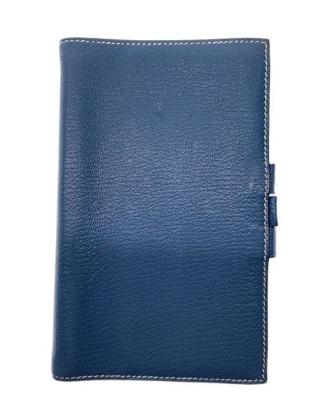 HERMES(エルメス) / 手帳カバー/レザー/NVY/無地/メンズ/アジェンダ