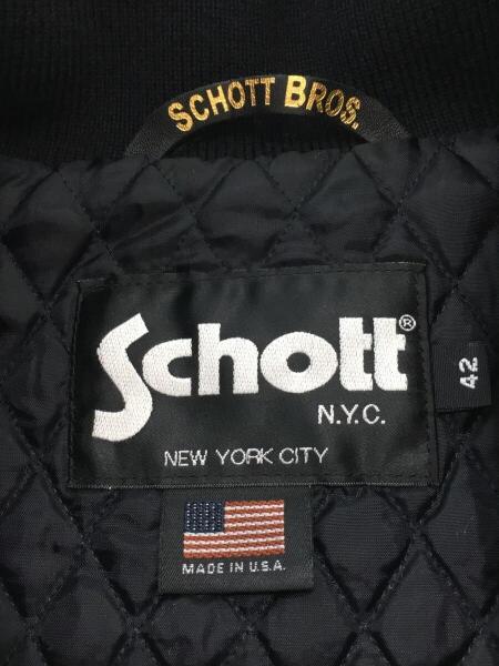 Schott ブラック スタジャン 42