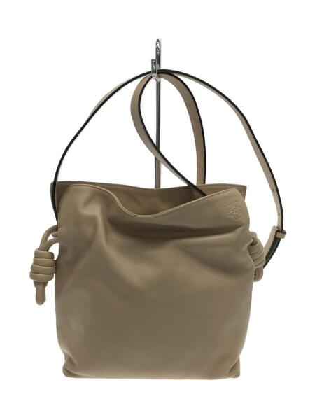 未使用*!★LOEWE★フラメンコ ベルト ノットベージュブラウン 保存袋付き ロエベ フラメンコ ノット ショルダーバッグ レザー ベージュ