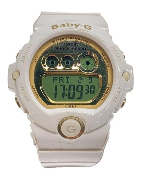 CASIO(カシオ) / クォーツ腕時計・Baby-G/デジタル/ラバー/ホワイト/BG 