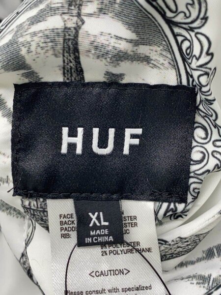HUF(ハフ) / キルティングジャケット/XL/ナイロン/ブラック/総柄 
