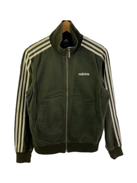 adidas(アディダス) / ジャージ/S/コットン/カーキ/無地/ジップアップ 