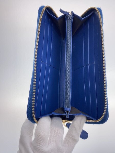 GUCCI(グッチ) / 長サイフ_マイクログッチシマ/レザー/ブルー/メンズ