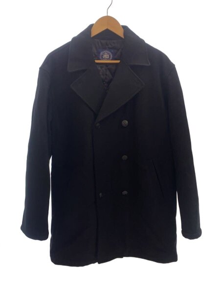 J.PRESS ピーコート ウール 裏地キルティング グレー M ジェイプレス