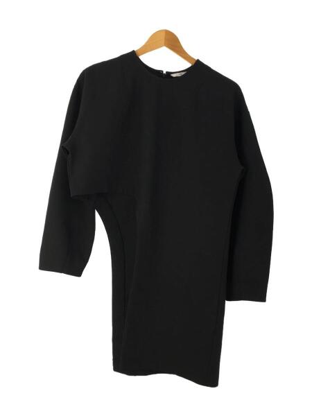 CLANE(クラネ) / ASYMMETRY ARCH CUT TOPSトップス/2/ポリエステル/BLK 