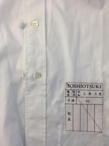 SOSHIOTSUKI(ソウシオオツキ) / 長袖シャツ/46/コットン/WHT