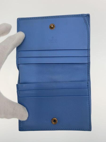 GUCCI(グッチ) / 2つ折り財布/--/BLU/無地/レディース/443125・2067