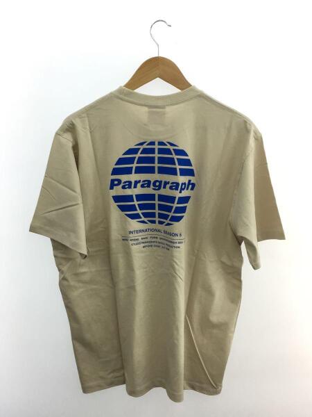Paragraph(パラグラフ) / Tシャツ/コットン/ベージュ/地球柄プリントT 
