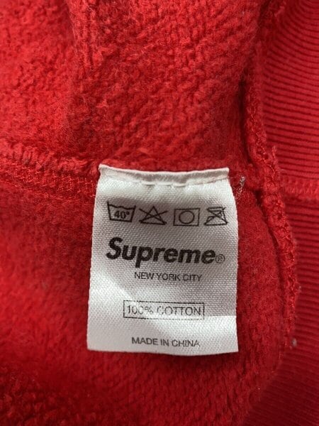 Supreme / ジップパーカー/L/コットン/RED/ドット Supreme(シュプリーム) / ジップパーカー/L/コットン/RED/ドット