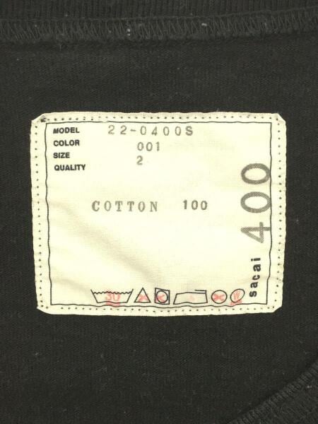 sacai(サカイ) / 長袖Tシャツ/--/コットン/BLK/無地/22-0400S/sacai