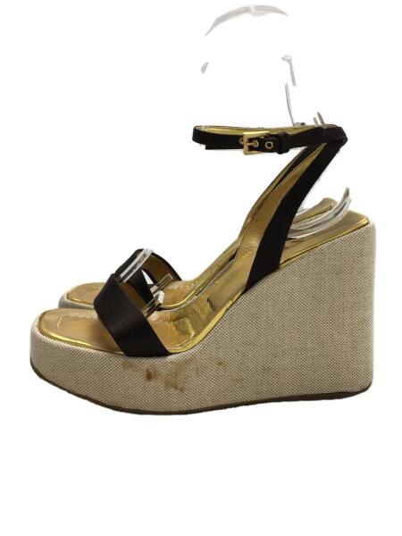 PRADA(プラダ) / サンダル/ヒール/シミ/全体的に使用感有/ゴールド