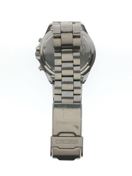 SEIKO(セイコー) / クォーツ腕時計/アナログ/ステンレス/BLK/SLV/SS 