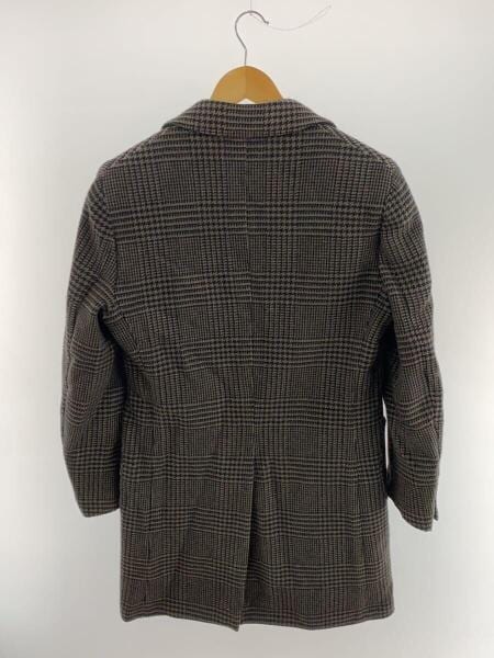 <美品>LARDINI ブラウンチェック ウール チェスターコート サイズ42 LARDINI ラルディーニ ウールブラウンチェック チェスターコート 本