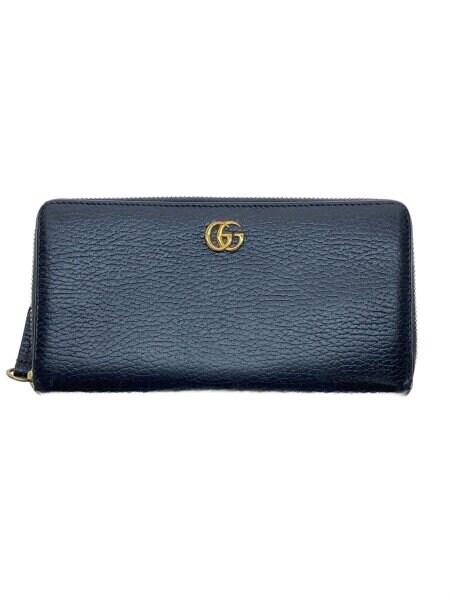 GUCCI(グッチ) / ジップアラウンドウォレット_GGマーモント/レザー/BLK 