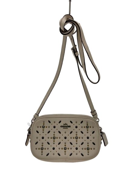 COACH(コーチ) / スタッズ/ショルダーバッグ/レザー/CRM/総柄/j1781 