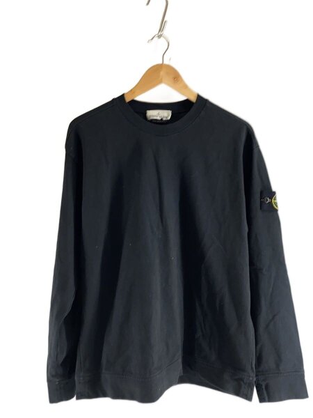 STONE ISLAND(ストーンアイランド) / 長袖Tシャツ/L/コットン/BLK/無地