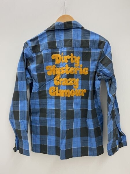 HYSTERIC GLAMOUR / 長袖シャツ/S/コットン/BLU/チェック/02211AH03 HYSTERIC GLAMOUR(ヒステリックグラマー) / 長袖シャツ/S/コットン/BLU