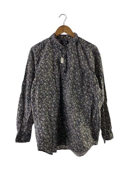 STUSSY(ステューシー) / 長袖シャツ/L/コットン/BLK/総柄/スカル/襟 