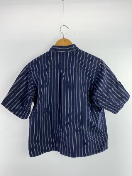 TOGA PULLA / 半袖シャツ/36/コットン/NVY/ストライプ/TP42-FJ234 TOGA PULLA(トーガプラ) / 半袖シャツ/36/コットン/NVY/ストライプ