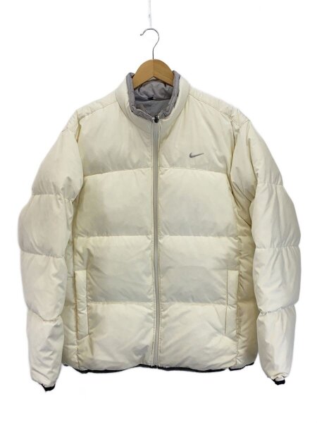 NIKE◇ダウンジャケット/XL/ポリエステル/WHT/無地 NIKE(ナイキ 